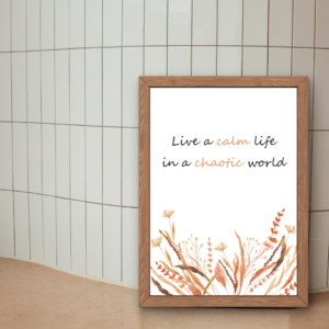 calm life wall printable art