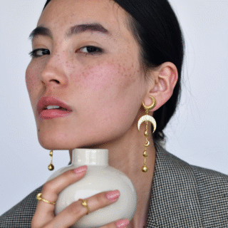 Elevate Your Style with Handcrafted Crescent Moon Elegance