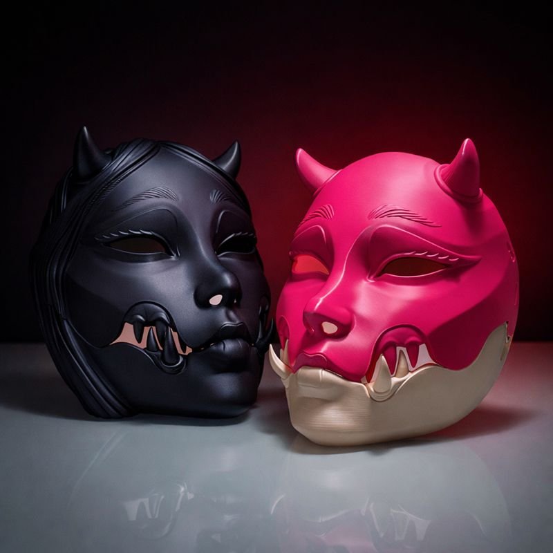 Kuchisake Japanese Woman Mask