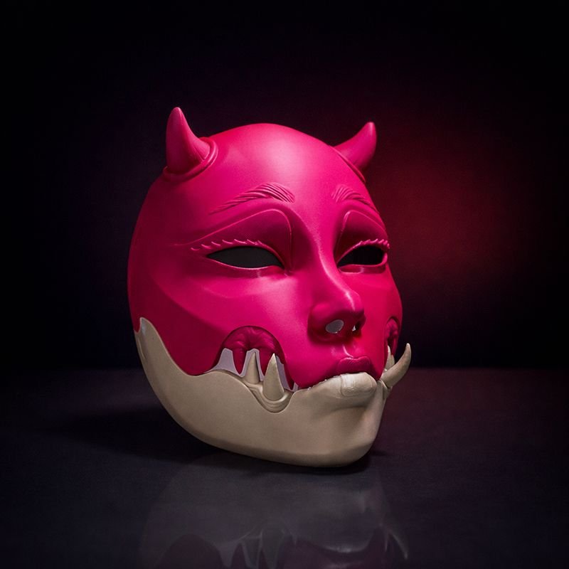 Kuchisake Japanese Woman Mask