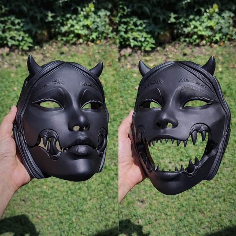 Kuchisake Japanese Woman Mask