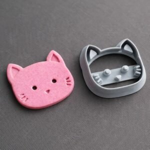 Cat Face Clay Stamp Embosser Cutter