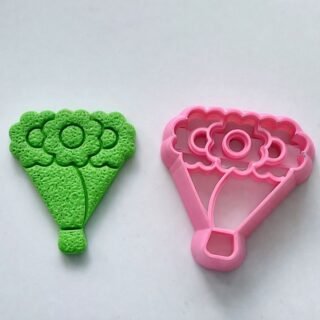 Daisy bouquet combined Clay Stamp Embosser Set of 8 Cutter