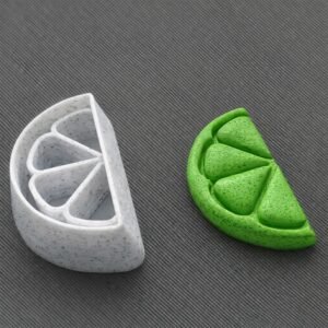 Lemon Slice Clay Stamp Embosser Set of 6 Cutter