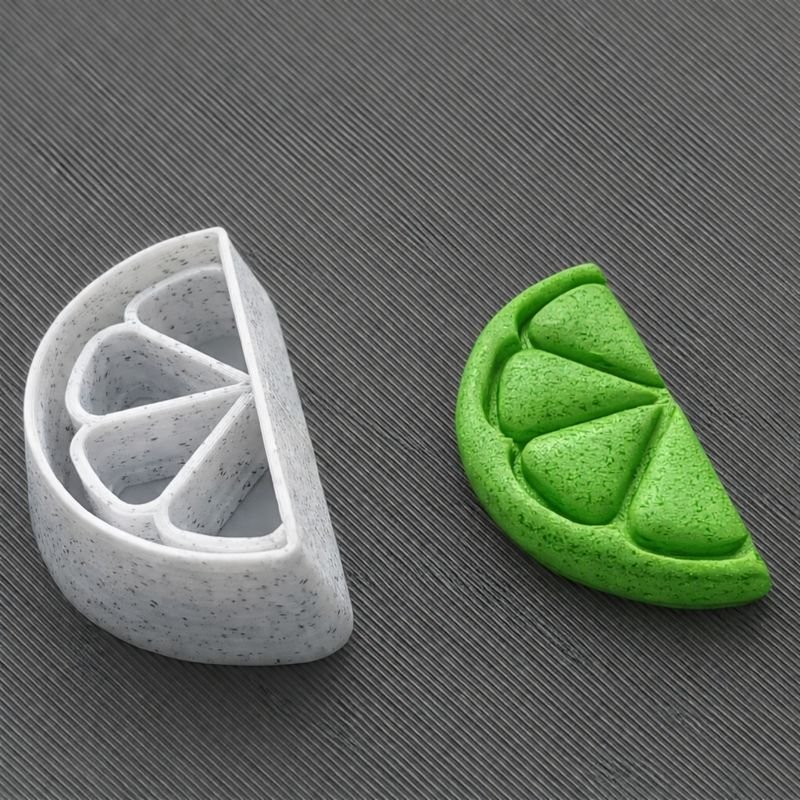 Lemon Slice Clay Stamp Embosser Set of 6 Cutter