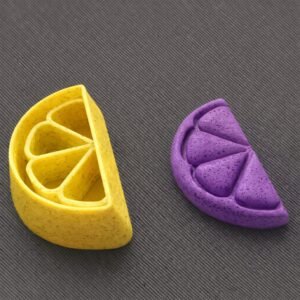 Lemon Slice Clay Stamp Embosser Set of 6 Cutter