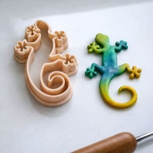 Gecko Cutter Stamp Clay Embosser Set of 7