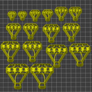 Daisy bouquet combined Clay Stamp Embosser Set of 8 Cutter