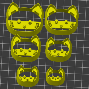 Cat Face Clay Stamp Embosser Cutter