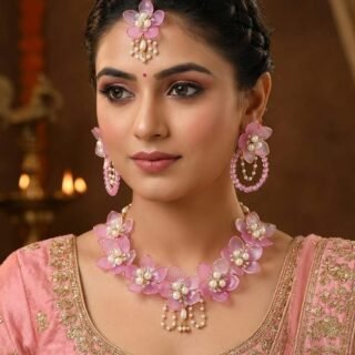 flower pearl necklace